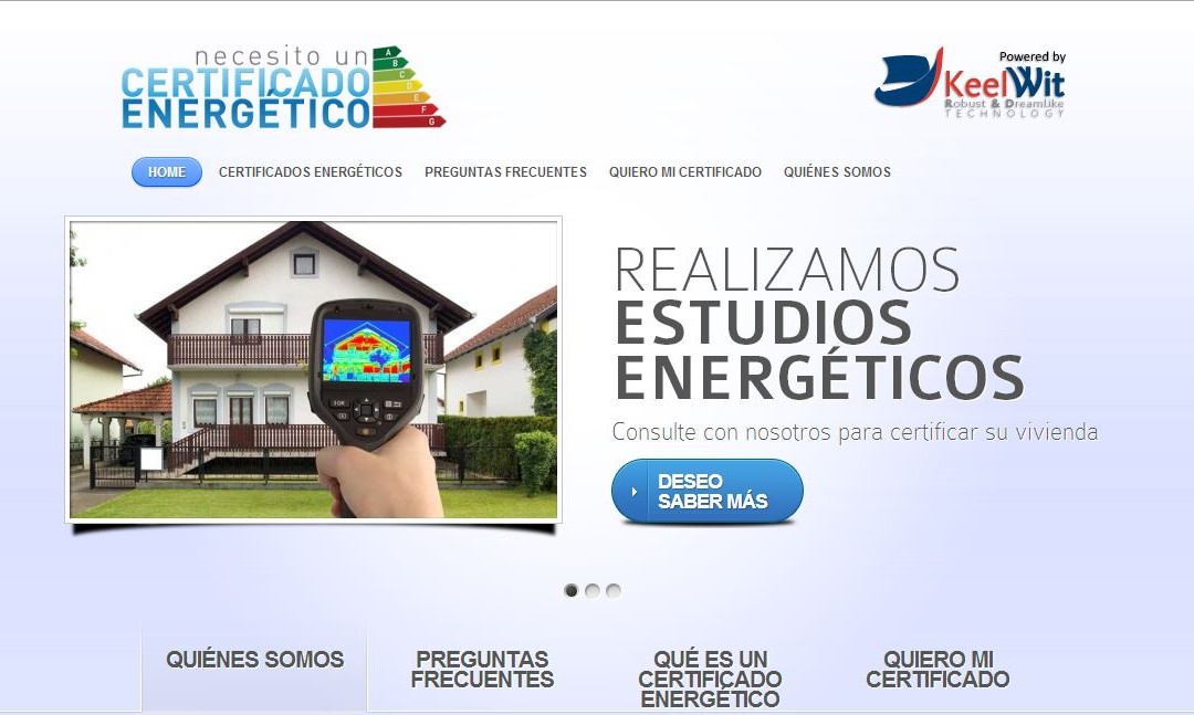 KeelWit desarrolla una web específica para el área de la certificación energética de edificios