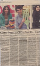 Entrevista en el suplemento de negocios de El País