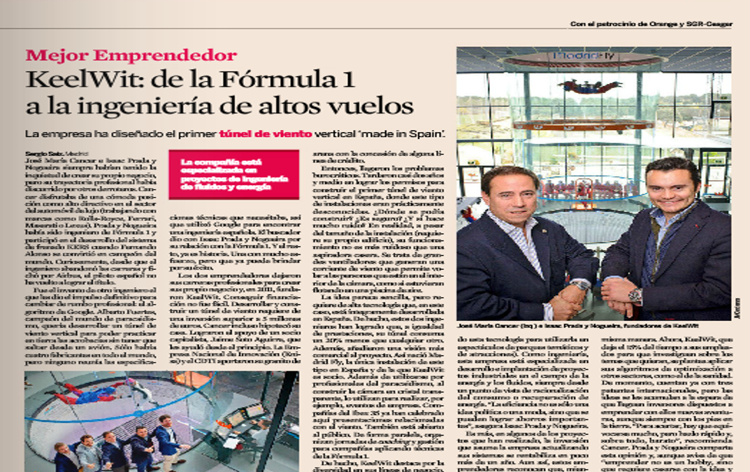Full page interview in Expansión financial journal