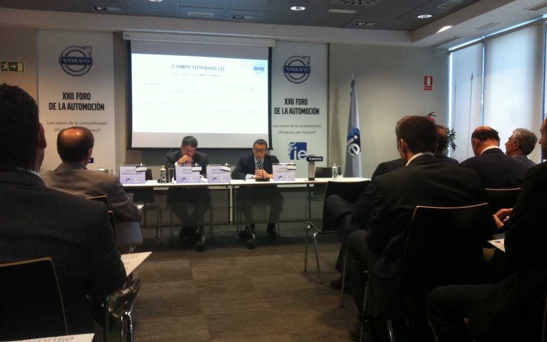 KeelWit asiste al XXII foro de la automoción organizado por el Instituto de Empresa cuya temática ha sido la competitividad de la industria del automóvil en España